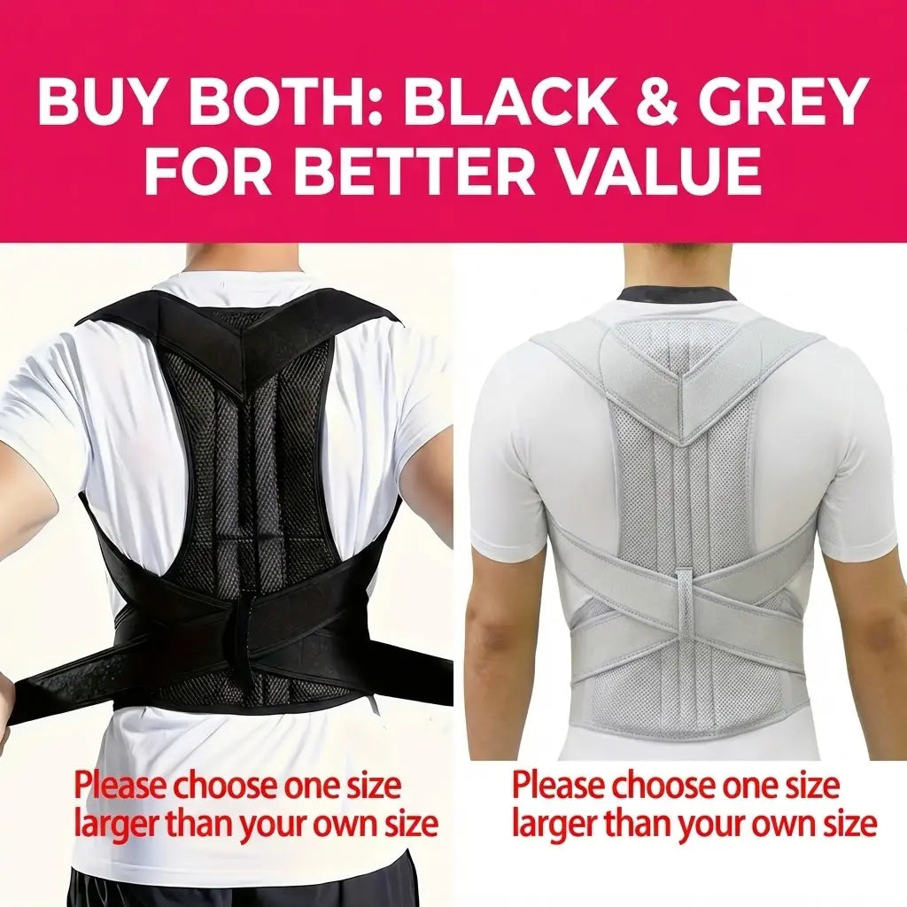 Reinforced Lumbar Posture Support Vest - Adjustable Back Belt for Ultimate Comfort and Confidence