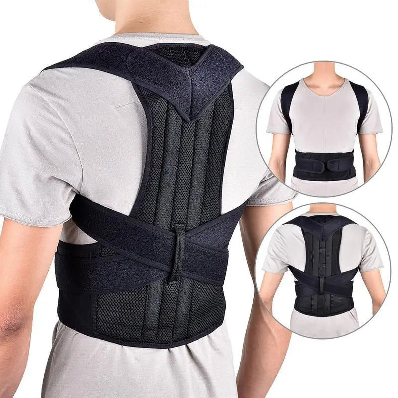 Reinforced Lumbar Posture Support Vest - Adjustable Back Belt for Ultimate Comfort and Confidence