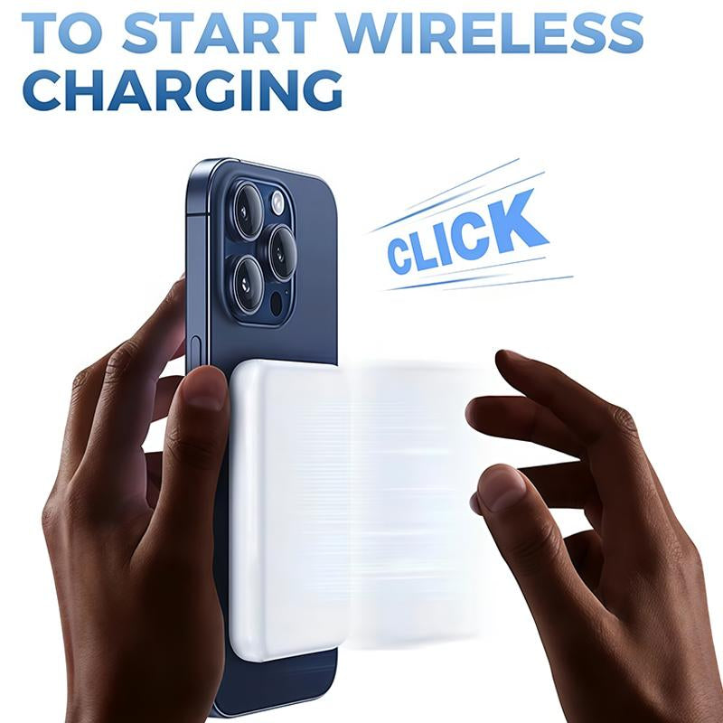 Power Up Your iPhone with the 5000mAh Magnetic Power Bank - Fast Wireless Charging for iPhone 12-17 Pro/Pro Max, Compact & Portable Battery Pack