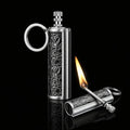 Retro Keychain Lighter - Refillable Permanent Match for Camping & Everyday Carry