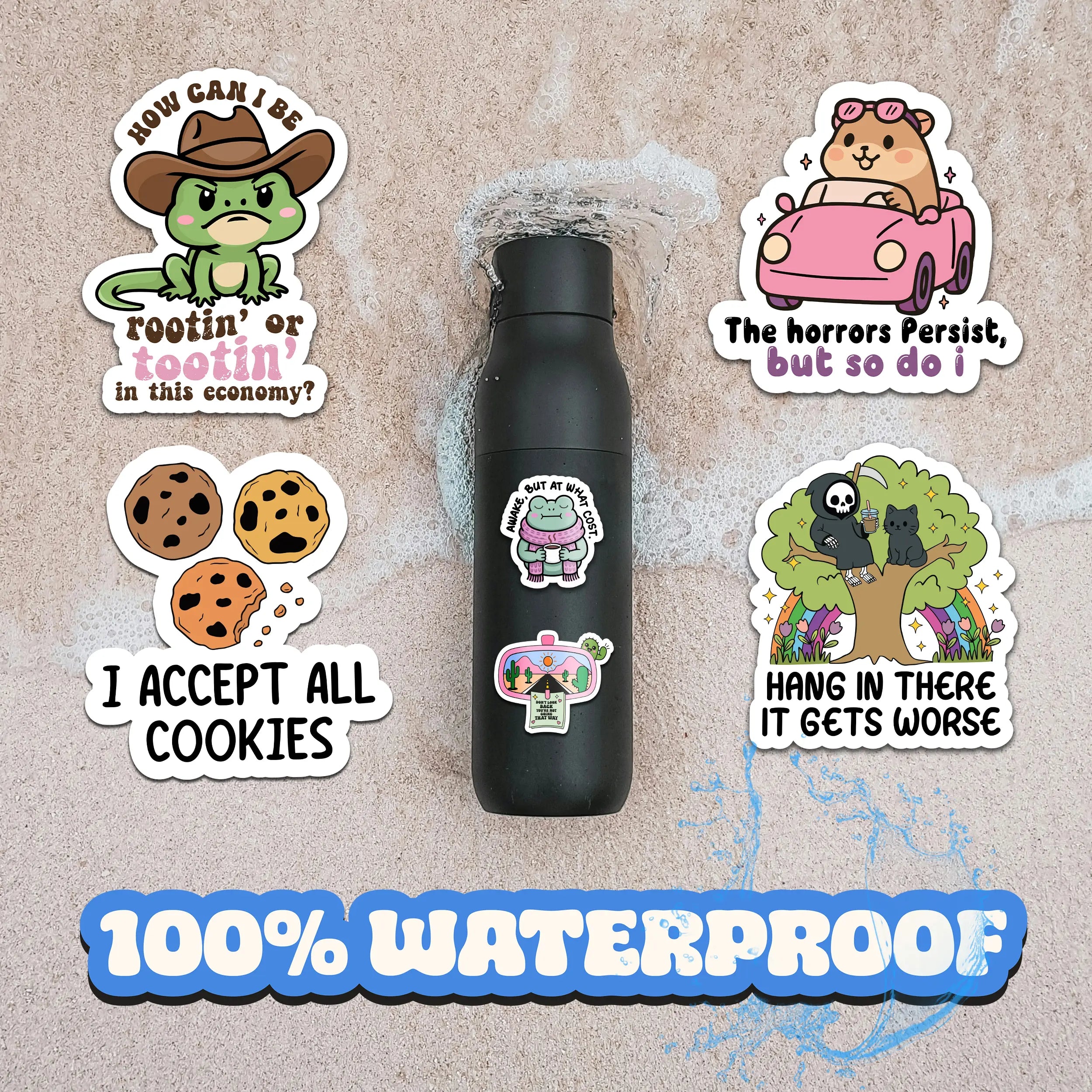 Unleash Your Creativity with 300 Holographic Stickers – The Ultimate Collection of Funny Vinyl Decals for Adults, Perfect for Personalizing Laptops, Water Bottles, and More!