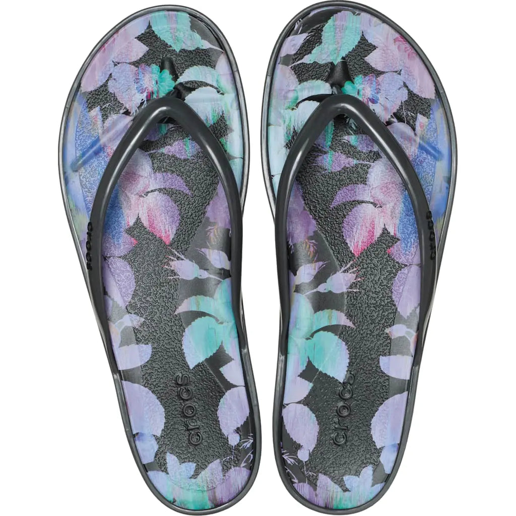 Step into Summer with Crocs Women's Miami Round Toe Flip Flops - The Ultimate Party Sandal!