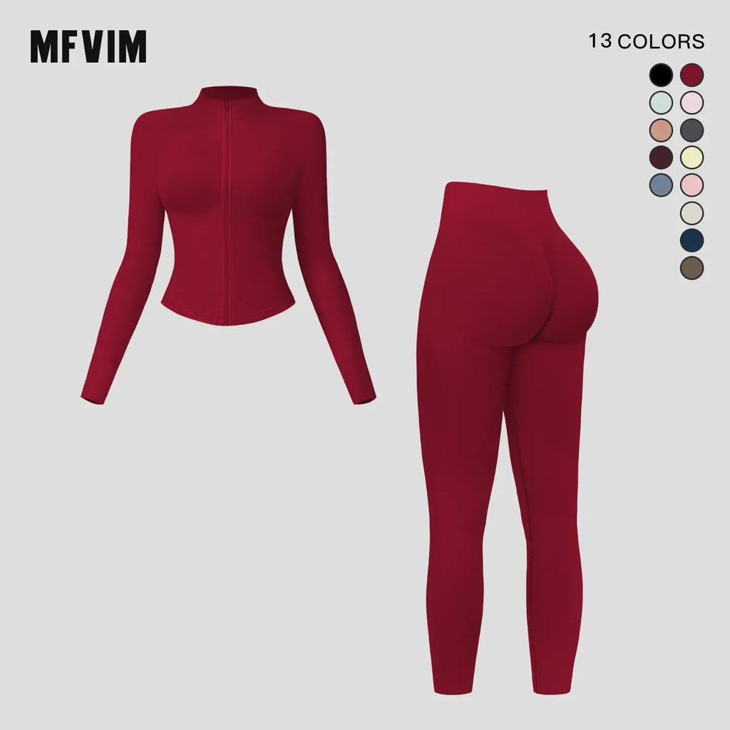Elevate Your Activewear Game with the MFVIM Women's Sporty Two-Piece Tracksuit - Perfect for Gym and Everyday Comfort!