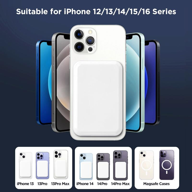Power Up Your iPhone with the 5000mAh Magnetic Power Bank - Fast Wireless Charging for iPhone 12-17 Pro/Pro Max, Compact & Portable Battery Pack
