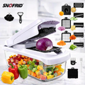 Transform Your Cooking with the Snofrid 15-in-1 Multifunctional Vegetable Chopper - The Ultimate Kitchen Tool for Effortless Food Prep!