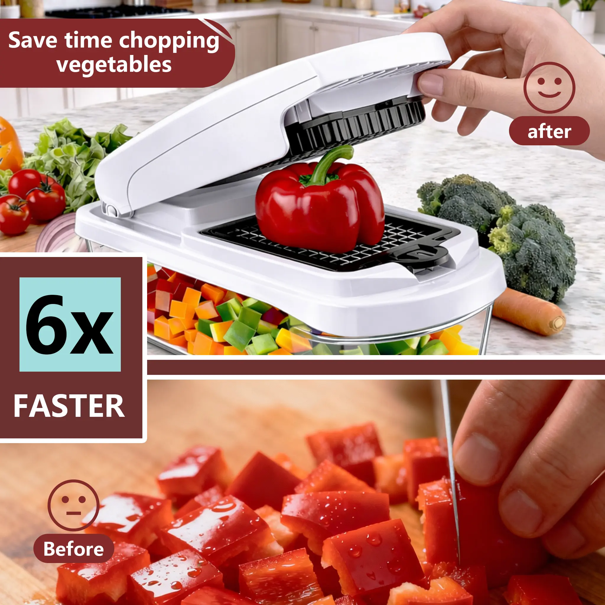 Transform Your Cooking with the Snofrid 15-in-1 Multifunctional Vegetable Chopper - The Ultimate Kitchen Tool for Effortless Food Prep!
