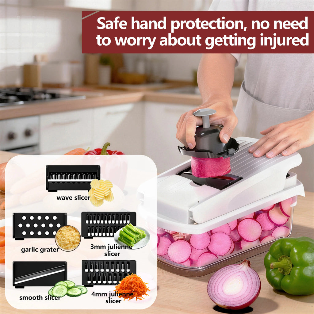 Transform Your Cooking with the Snofrid 15-in-1 Multifunctional Vegetable Chopper - The Ultimate Kitchen Tool for Effortless Food Prep!