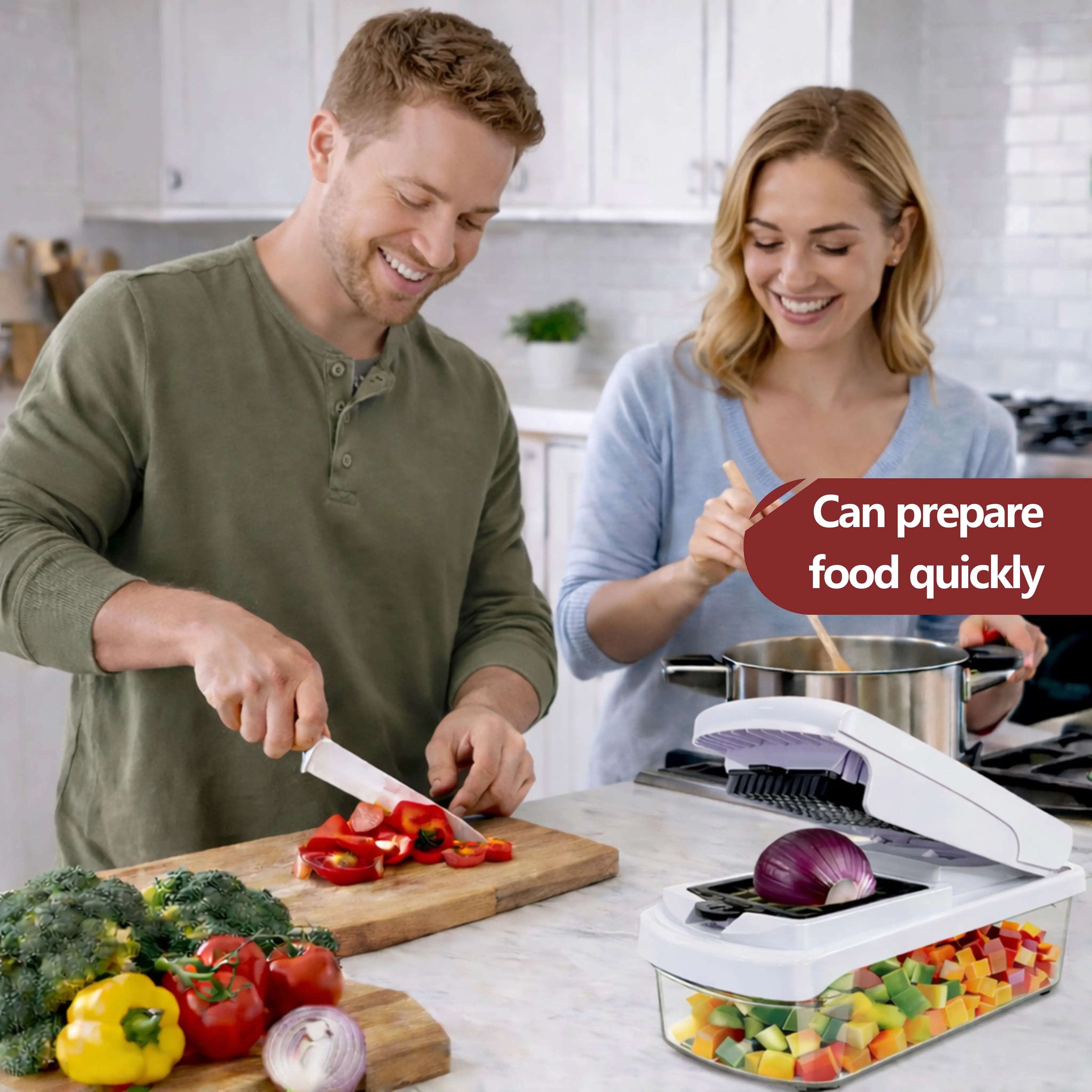 Transform Your Cooking with the Snofrid 15-in-1 Multifunctional Vegetable Chopper - The Ultimate Kitchen Tool for Effortless Food Prep!