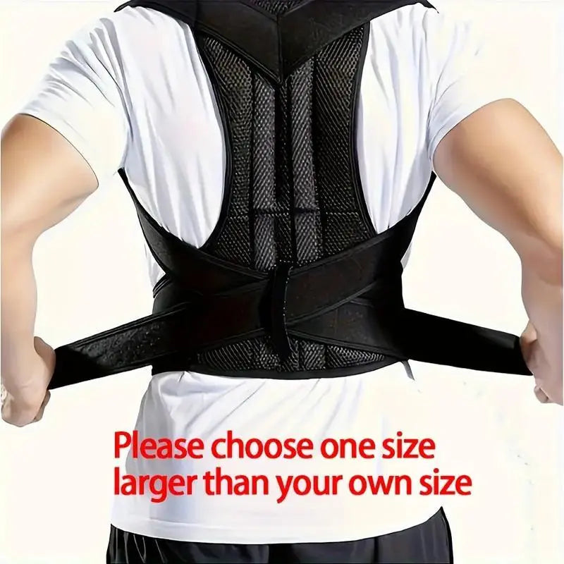 Reinforced Lumbar Posture Support Vest - Adjustable Back Belt for Ultimate Comfort and Confidence