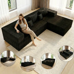 Elevate Your Home with the Compressed Sofa: A Stylish, Versatile Sofa Bed & Recliner with High-Density Foam – Perfect for Any Space (Includes 2 Cozy Throw Pillows)