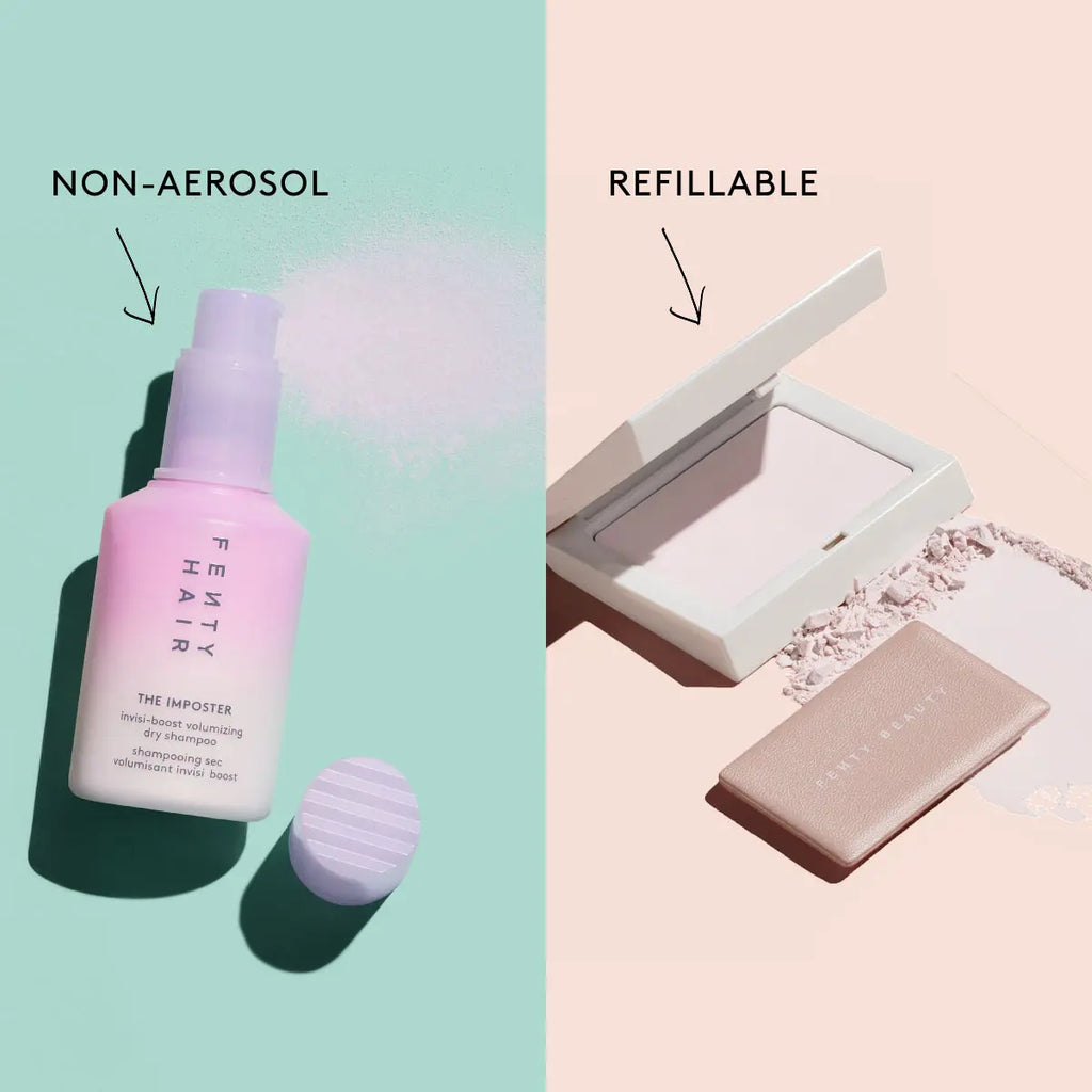 Fenty Beauty Oil Control Duo: Perfect Your Look with Instant Setting Powder and Volumizing Dry Shampoo