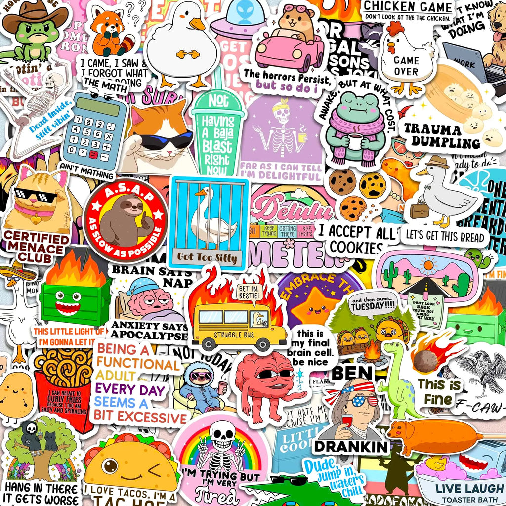 Unleash Your Creativity with 300 Holographic Stickers – The Ultimate Collection of Funny Vinyl Decals for Adults, Perfect for Personalizing Laptops, Water Bottles, and More!