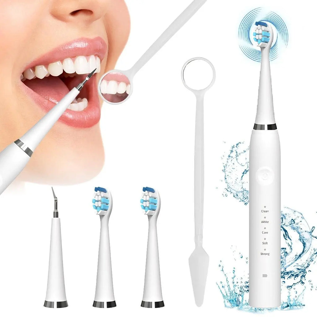 Oceantree 2-in-1 Electric Toothbrush and Ultrasonic Tartar Remover for Adults - Ultimate Dental Care Solution