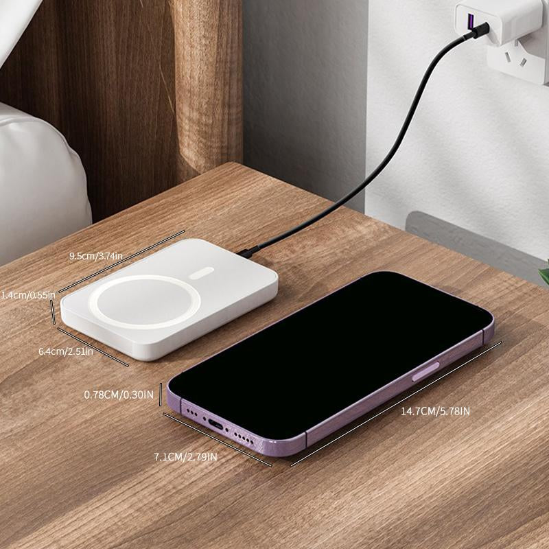 Power Up Your iPhone with the 5000mAh Magnetic Power Bank - Fast Wireless Charging for iPhone 12-17 Pro/Pro Max, Compact & Portable Battery Pack