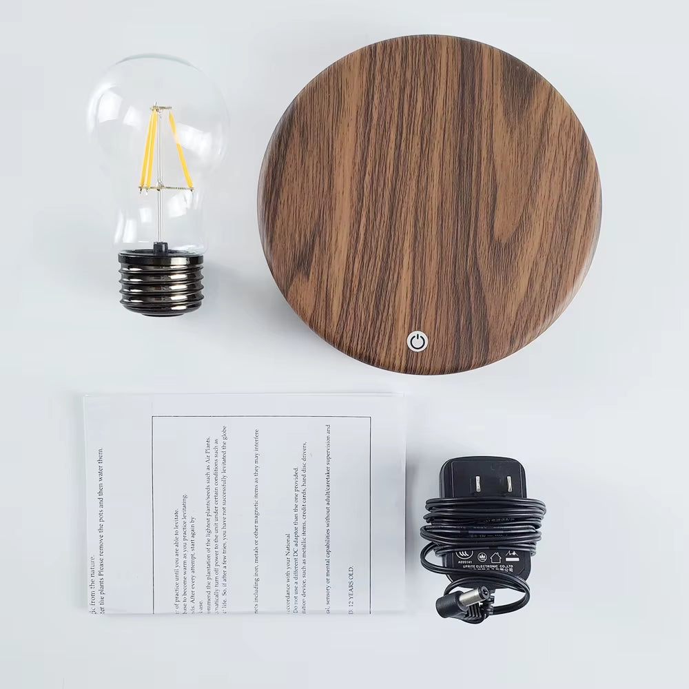 Magnetic Levitation Lamp Creativity Night Light Floating LED Bulb for Birthday Gift Table Lamp Room Home Decoration Light