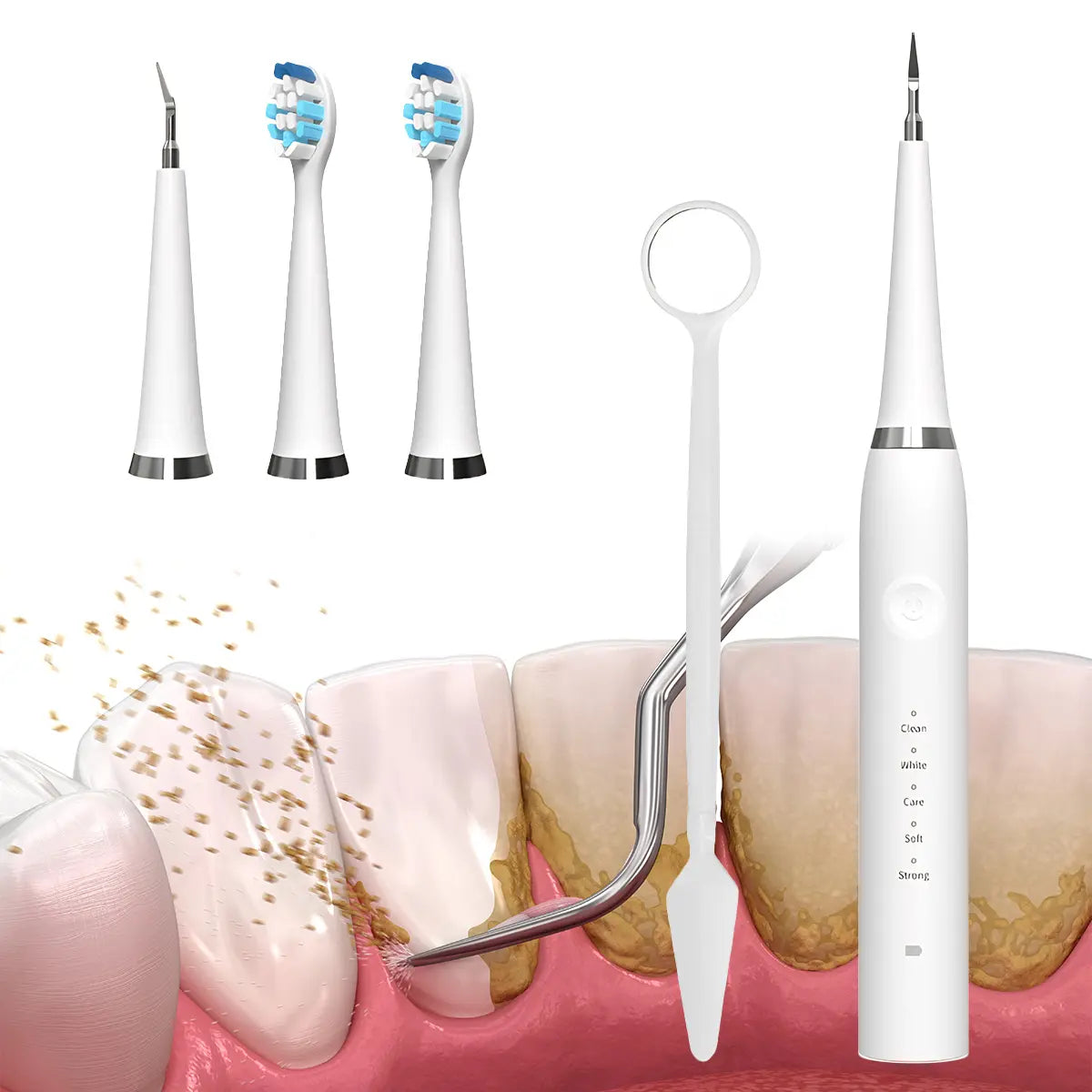 Oceantree 2-in-1 Electric Toothbrush and Ultrasonic Tartar Remover for Adults - Ultimate Dental Care Solution