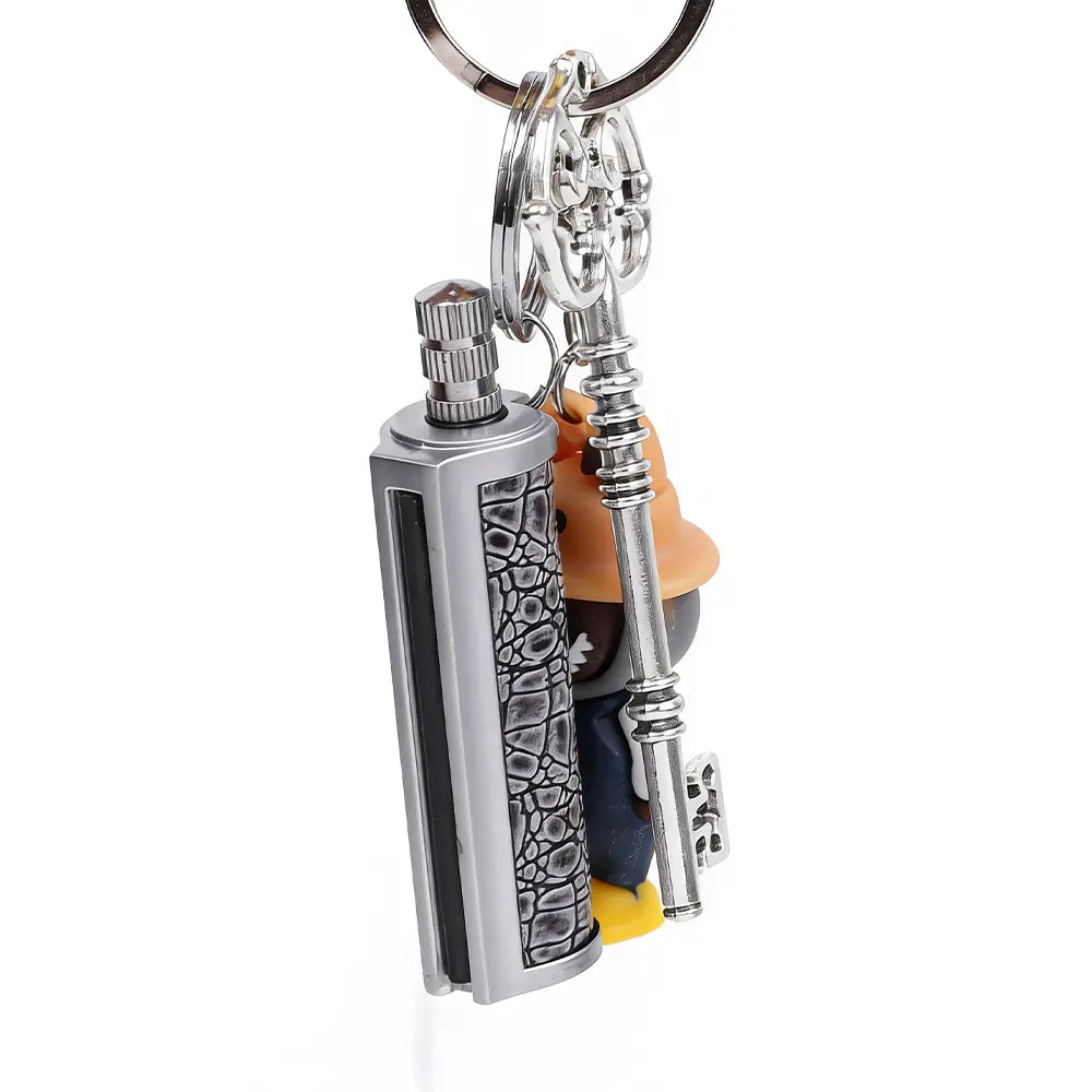 Retro Keychain Lighter - Refillable Permanent Match for Camping & Everyday Carry